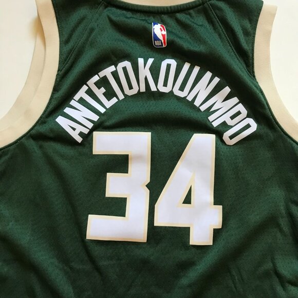 Nike Milwaukee Bucks Giannis Antetokounmpo Swingman Jersey Boys Medium #34 NBA - Picture 10 of 11